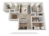 Thompson Floor Plan Thompson Floor Plan at 310 @ Nulu Apartments, Kentucky, 40202